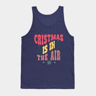 Christmas Is In The Air Colorful Text Tank Top